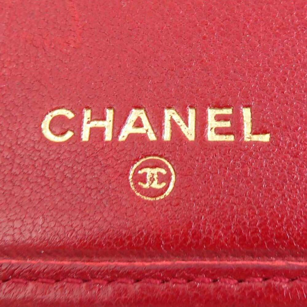 CHANEL Red Leather Wallet - Picture 6 of 8